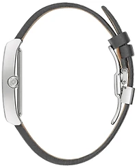 Bulova Men's Frank Lloyd Wright Robie House Gray Leather Strap Watch 31mm