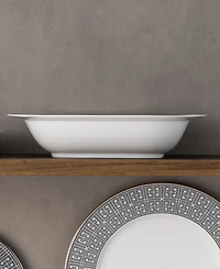 Noritake Infinity Graphite Oval Vegetable Bowl 24 Oz