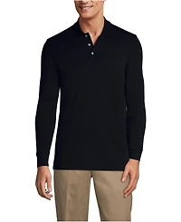 Lands' End Men's Long Sleeve Interlock Polo Shirt