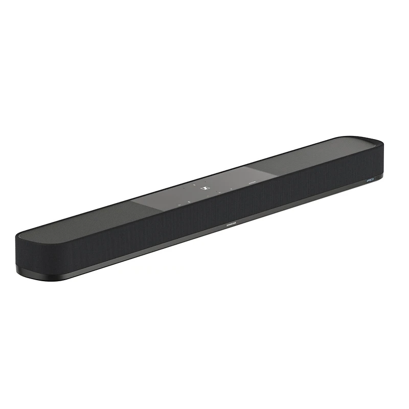 Sennheiser Ambeo Soundbar Plus for Tv and Music with Immersive 3D Surround Sound, Virtual 7.1.4 Speaker Setup, Built-in Dual Subwoofers, Advanced Stre