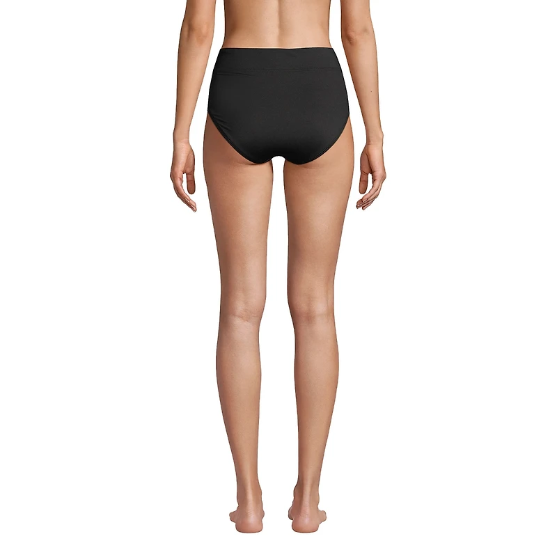 Lands' End Women's Tummy Control High Waisted Bikini Swim Bottoms