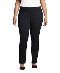 Lands' End Plus Starfish Mid Rise Slim Leg Pants