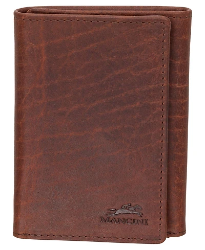 Mancini Men's Buffalo Rfid Secure Trifold Wallet
