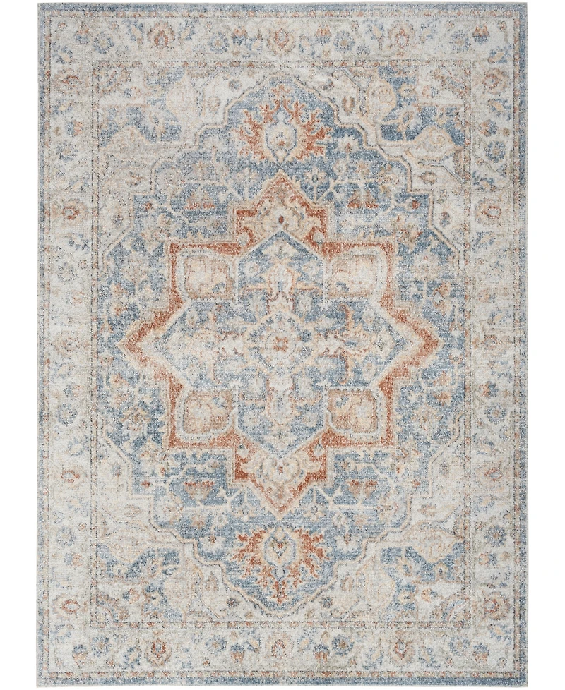 Nourison Home Astra Machine Washable ASW12 5'3" x 7' Area Rug