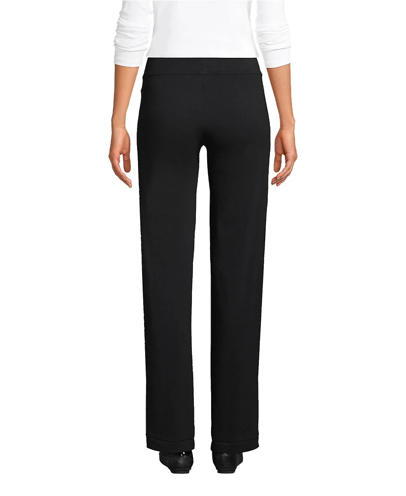 Lands' End Women's Starfish Mid Rise Straight Leg Pants