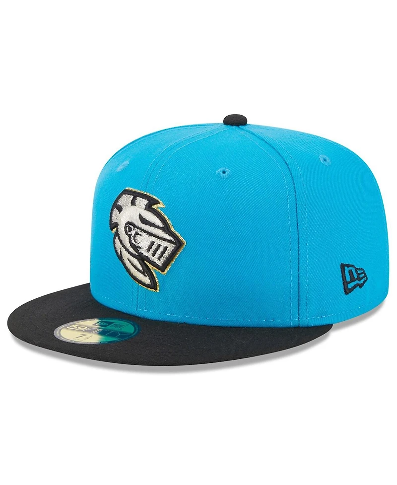 Men's New Era Blue Charlotte Knights Authentic Collection Alternate Logo 59FIFTY Fitted Hat