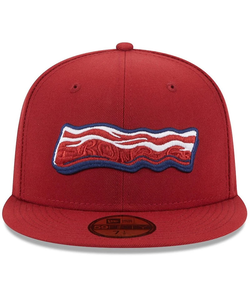 Men's New Era Red Lehigh Valley IronPigs Authentic Collection Alternate Logo 59FIFTY Fitted Hat
