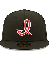 Men's New Era Black Indianapolis Indians Authentic Collection Team Alternate 59FIFTY Fitted Hat