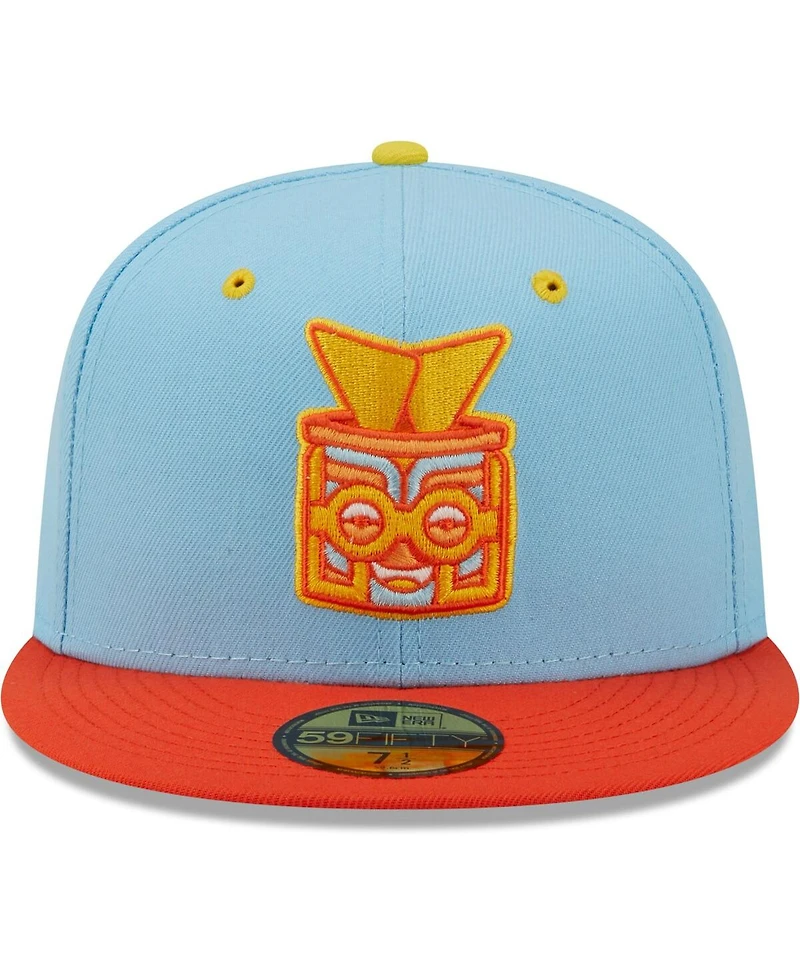 Men's New Era Light Blue, Orange Rayados De Winston-Salem Copa La Diversion 59FIFTY Fitted Hat