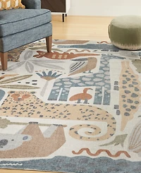 Nourison Home Astra Machine Washable ASW01 6'7" x 9' Area Rug