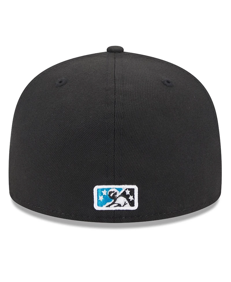 Men's New Era Charlotte Knights Authentic Collection Alternate Logo 59FIFTY Fitted Hat
