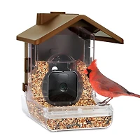 Wasserstein Bird Feeder Camera Case Compatible with Blink, Wyze, and Ring Cam - Bird Feeder for Bird Watching with Your Security Cam