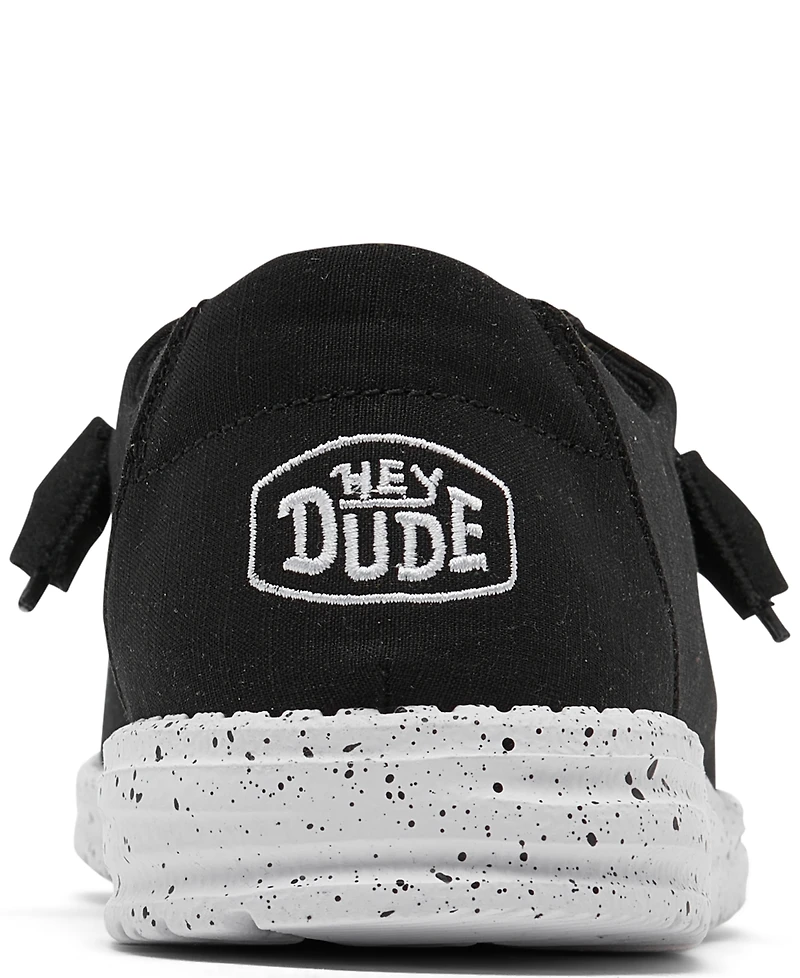 Hey Dude Women's Wendy Slub Canvas Casual Moccasin Sneakers from Finish Line