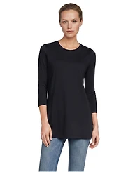 Lands' End Women's Tall 3/4 Sleeve Cotton Supima Tunic