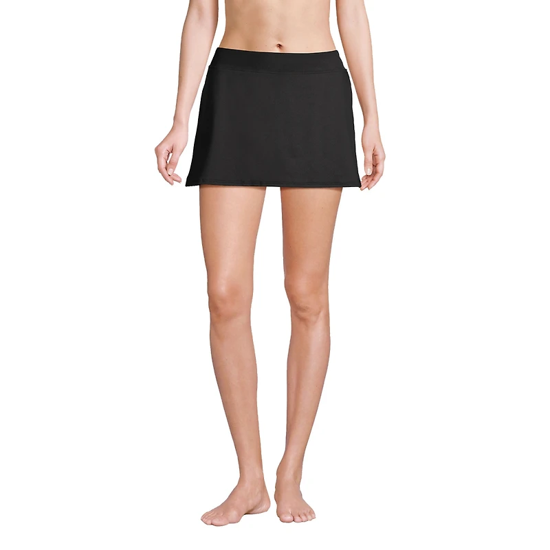 Lands' End Women's Long Chlorine Resistant Tummy Control Swim Skirt Bottoms