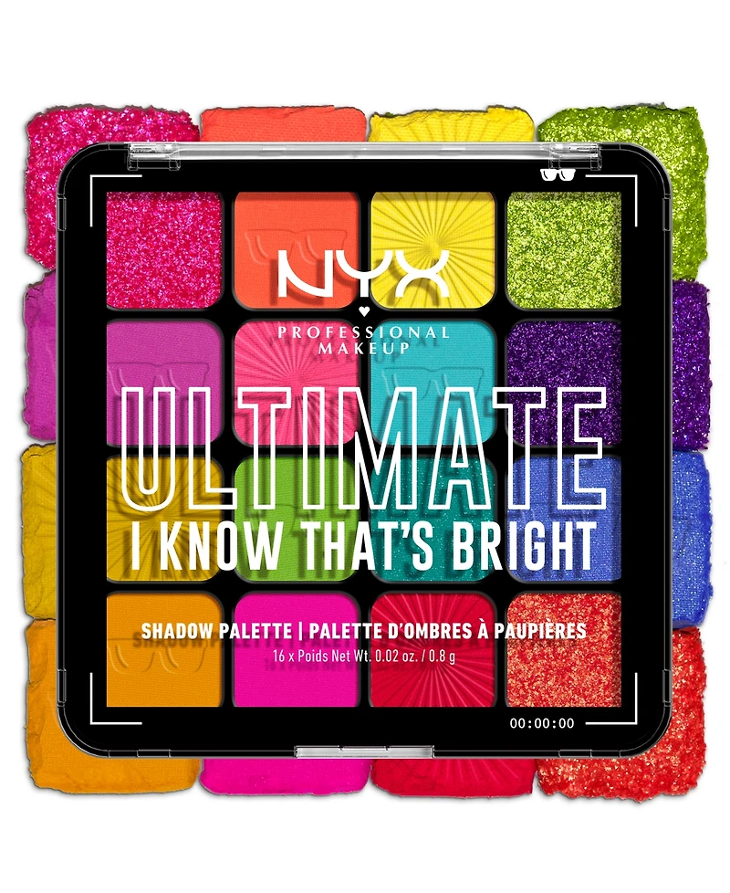Nyx Professional Makeup Ultimate Shadow Palette - I Know That's Bright
