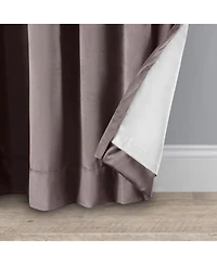 Ricardo Premium Velvet Rod Pocket With Back Tabs Panel Curtain 50"W x 96"L