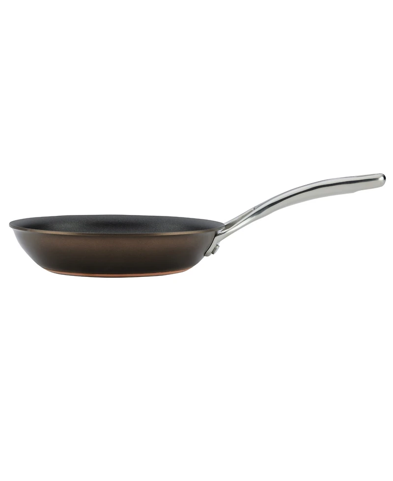 Anolon Nouvelle Copper Luxe Hard-Anodized Nonstick Frying Pan Set, 2-Piece, Sable