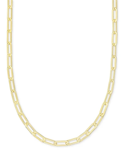 Giani Bernini Paperclip Link 18" Chain Necklace 18k Gold-Plated Sterling Silver or Silver, Created for Macy's