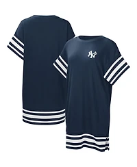 Women's Touch Navy New York Yankees Cascade T-shirt Dress