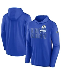 Men's Nike Royal Los Angeles Rams Performance Team Pullover Hoodie