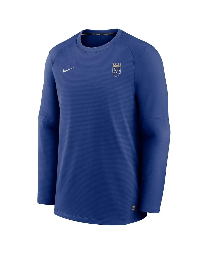 Men's Nike Royal Kansas City Royals Authentic Collection Logo Performance Long Sleeve T-shirt
