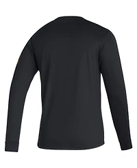 Men's adidas Black Houston Dynamo Fc Vintage-Inspired Performance Long Sleeve T-shirt