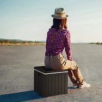 10 Gallon Ice Cooler w/ Built-in Handles and Detachable Lid