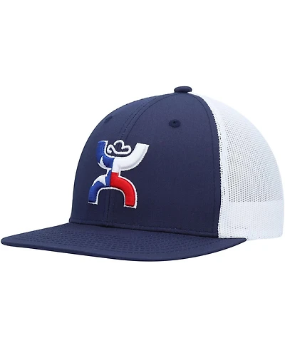 Men's Hooey Navy Texican Trucker Snapback Hat