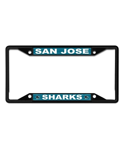 Wincraft San Jose Sharks Chrome Colored License Plate Frame