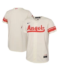 Infant Boys and Girls Nike Cream Los Angeles Angels City Connect Replica Jersey