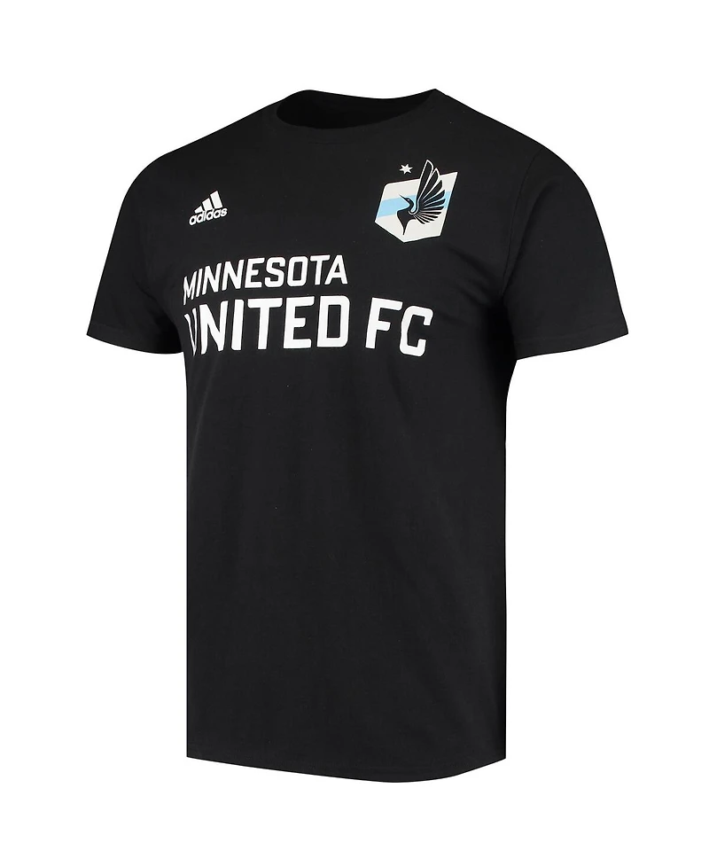 Men's adidas Kevin Molino Black Minnesota United Fc Go To Name and Number T-shirt