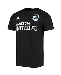 Men's adidas Kevin Molino Black Minnesota United Fc Go To Name and Number T-shirt