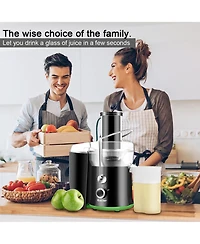 Electric Juicer Wide Mouth Fruit & Vegetable Centrifugal Juice Extractor 2 Speed