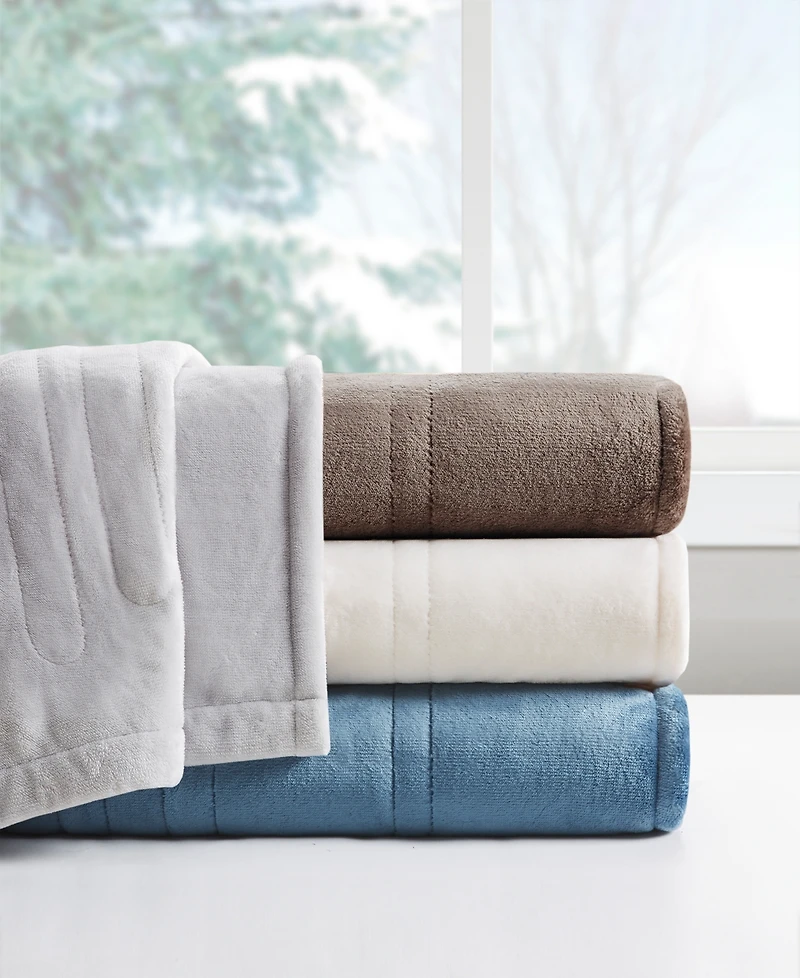Premier Comfort Luxury Plush Heated Blanket, Full, Exclusively at Macy's