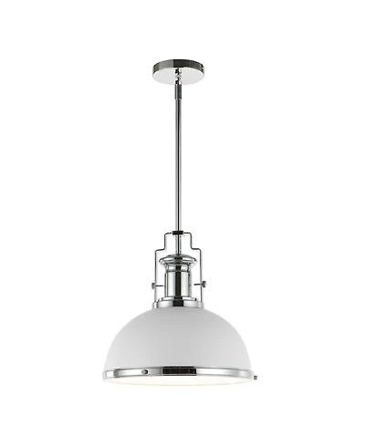 Homer 13" 1-Light Modern Industrial Iron Led Dome Pendant