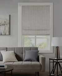Madison Park Galen Basketweave Total Blackout 1 Piece Roman Shade Collection