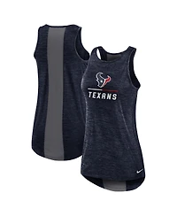 Women's Nike Navy Houston Texans High Neck Performance Tank Top
