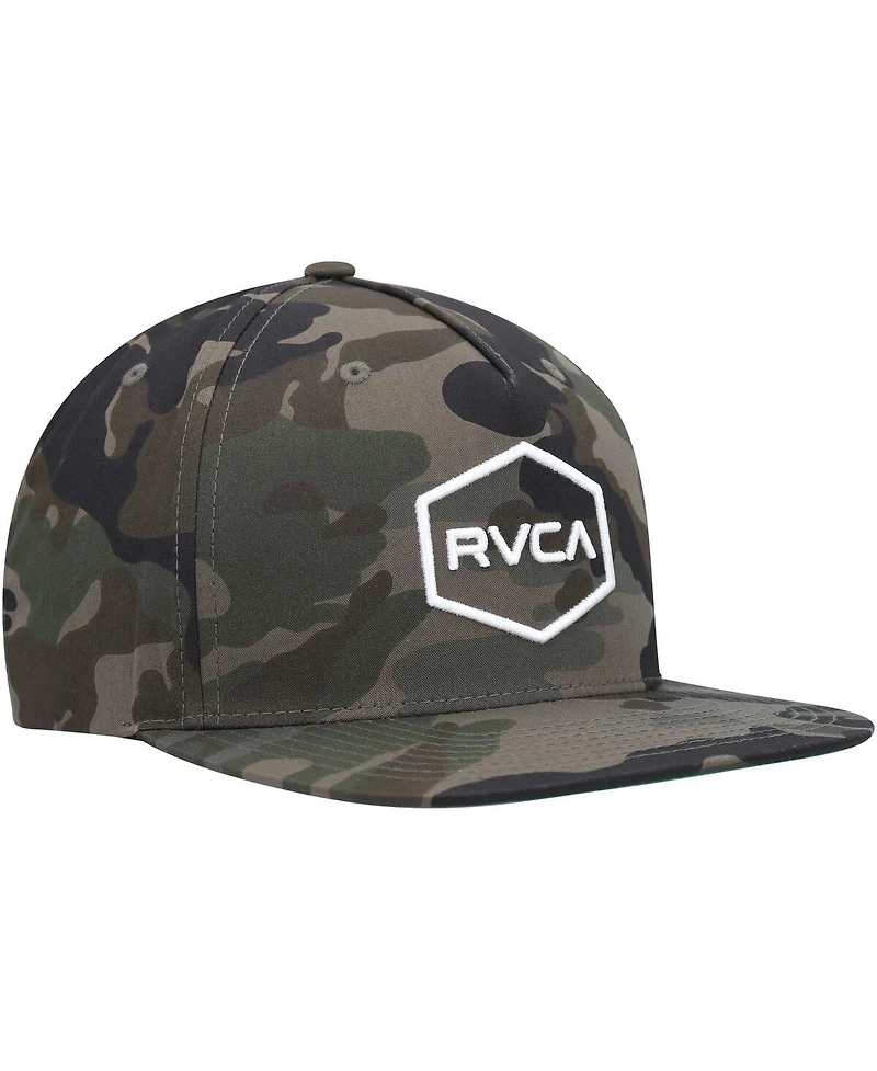 Men's Rvca Camo Commonwealth Adjustable Snapback Hat