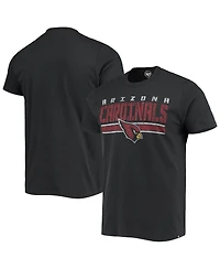 Men's '47 Brand Black Arizona Cardinals Team Stripe T-shirt
