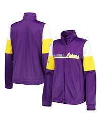 Women's G-iii 4Her by Carl Banks Purple Los Angeles Lakers Change Up Full-Zip Track Jacket