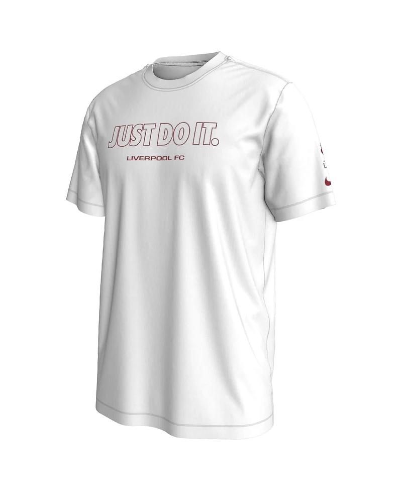 Men's Nike White Liverpool Just Do It T-shirt