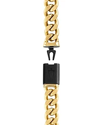 Bulova Men's Classic Curb Chain Bracelet Gold-Plated Stainless Steel
