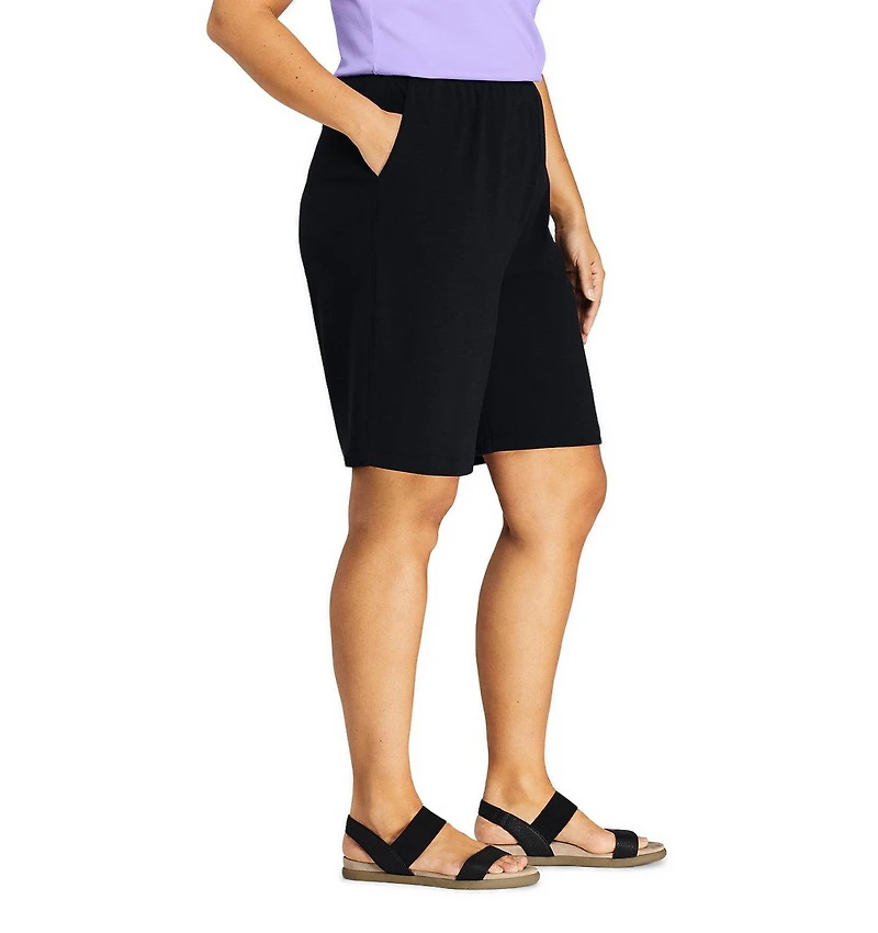 Lands' End Women's Plus Sport Knit High Rise Shorts