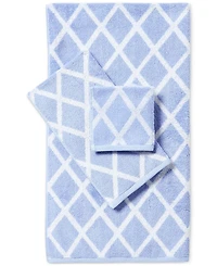 Lauren Ralph Sanders Diamond Cotton Washcloth, 13" x