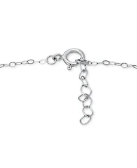Giani Bernini Cubic Zirconia Initial Ankle Bracelet in Sterling Silver, Created for Macys