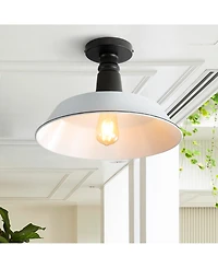 Camila 14" 1-Light Classic Industrial Indoor