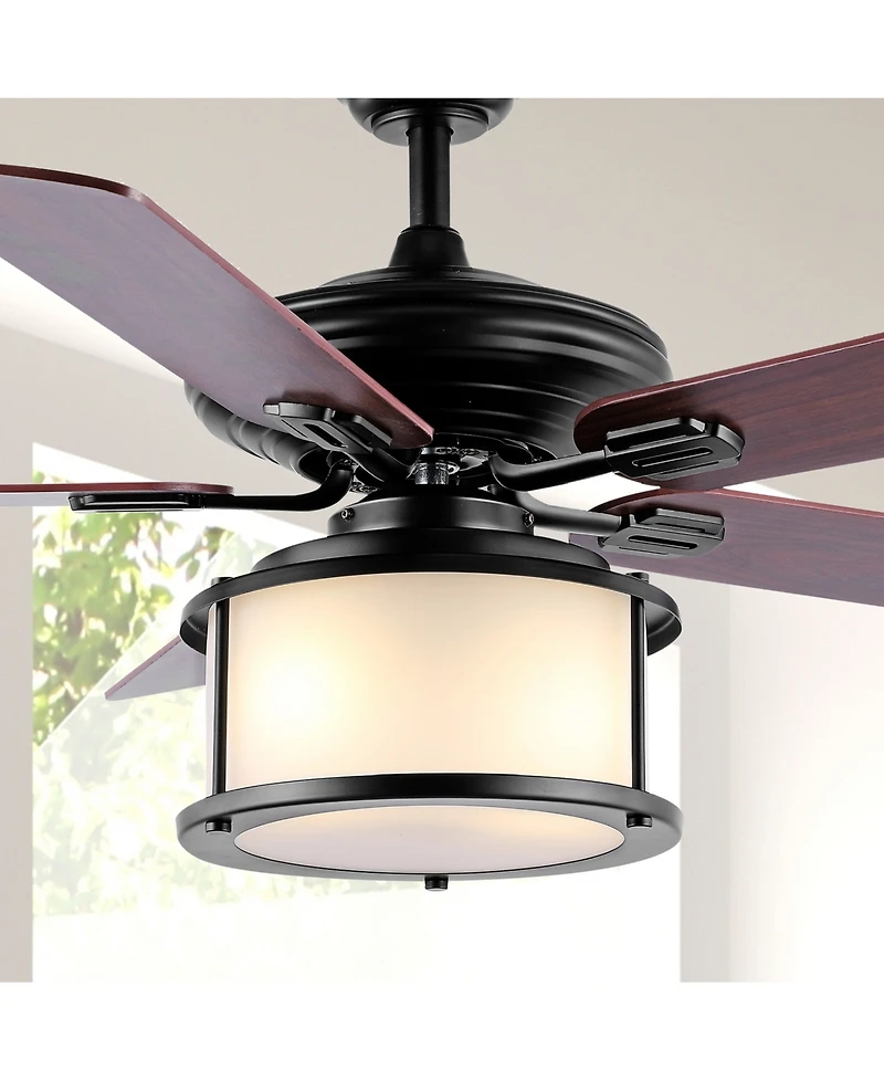 Brantley 52" 2-Light Bohemian Farmhouse Iron Led Ceiling Fan