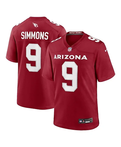 Men's Nike Isaiah Simmons Cardinal Arizona Cardinals Game Player Jersey