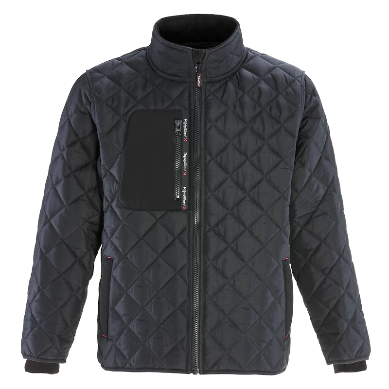 RefrigiWear Big & Tall EnduraQuilt Diamond Quilted Puffer Jacket - Insulated Cold Weather Water-Resistant Winter Coat